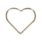 Closed heart-shaped ring 17.5 mm Gold-Filled x1|raw }}