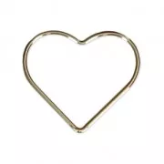 Closed heart-shaped ring 17.5 mm Gold-Filled x1