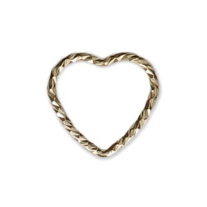 Closed heart-shaped diamond ring 10 mm Gold-Filled x1