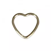 Closed heart-shaped ring 10 mm Gold-Filled x1