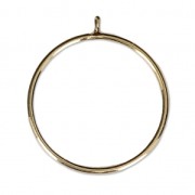 Gold-Filled fine ring for half-drilled bead 6 / 8 and 10 mm - Size 52 x1