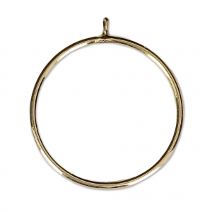 Gold-Filled fine ring for half-drilled bead 6 / 8 and 10 mm - Size 52 x1