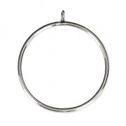 925 Sterling Silver fine ring for half-drilled bead 6 / 8 and 10 mm - Size 52 x1|raw }}