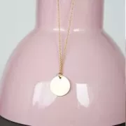 Round sequins with a diamond effect 15 mm Rose Gold Tone x5