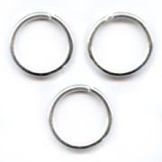 Jumprings open 10x0.7mm Silver colored x50|raw }}