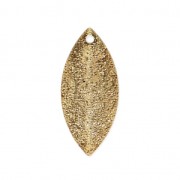 Navette sequins with a diamond effect 18x8 mm - Gold Tone x5|raw }}