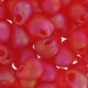 Miyuki Fringe beads 3.4mm DP140FR - Mat Tr Red Orange AB x8g