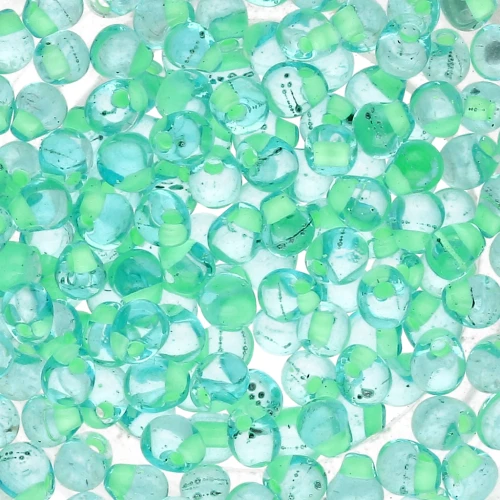 Miyuki Fringe beads 3.4mm DPF20 - Aqua Mint Green Lined x8g