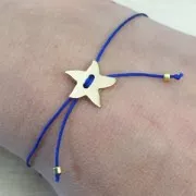 Smooth Button 12 mm - Starfish - fine Gold plated x1