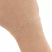 1.8x2.2mm cable chain - Light Gold HQ x 1m