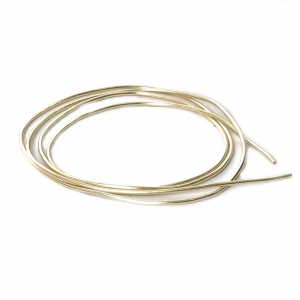 Smooth french wire/purls for embroidery - for embroidery jewels 1 mm Gold Tone