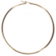 Metal Earring hoops to decorate 70x1.9 mm fine Gold plated x2|raw }}