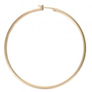 Metal Earring hoops to decorate 60x1.9 mm Gold Tone mat x2|raw }}
