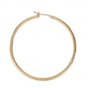Metal Earring hoops to decorate 45x1.9 mm Gold Tone Mat x2|raw }}