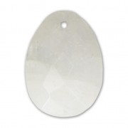 Oval Faceted gemstone Pendant 20x15 mm Moonstone Rainbow x1|raw }}
