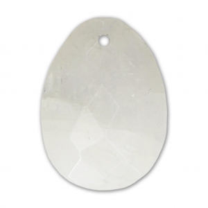 Oval Faceted gemstone Pendant 20x15 mm Moonstone Rainbow x1