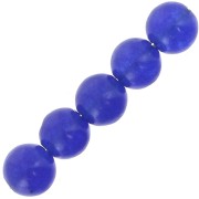 Beads Round Gemstone beads 4 mm Blue Agate x20|raw }}