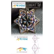 Mini Diamonduo 2-hole glass beads 4x6 mm Gold Mat x5g