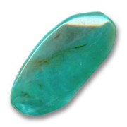 Irregular rectangle 46x20mm chalk dark mint|raw }}