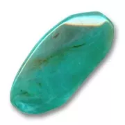 Irregular rectangle 46x20mm chalk dark mint