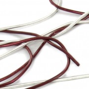 Smooth french wire/purls for embroidery - for embroidery jewels 1 mm Burgundy