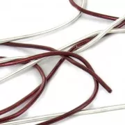 Smooth french wire/purls for embroidery - for embroidery jewels 1 mm Burgundy