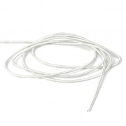 Smooth french wire/purls for embroidery - for embroidery jewels 1 mm White Met