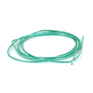Smooth french wire/purls for embroidery - for embroidery jewels 1 mm Green