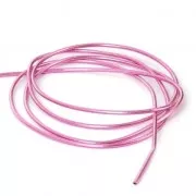 Smooth french wire/purls for embroidery - for embroidery jewels 1 mm Pink