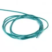 Smooth french wire/purls for embroidery - for embroidery jewels 1 mm Blue Zircon