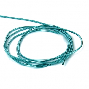 Smooth french wire/purls for embroidery - for embroidery jewels 1 mm Blue Zircon