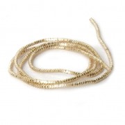 Curly Cannetille for embroidery - Brooches & embroidered jewelry 1 mm - Light Gold x5g