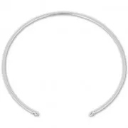 925 Sterling Silver Jonc bracelet 2 loops 190 mm x1