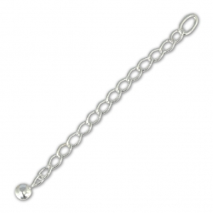 925 Sterling Silver Extension chain 65 mm x1
