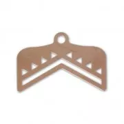 Terminator for bead-weaving designed by Perles & Co 18 mm Rose Gold Tone x1