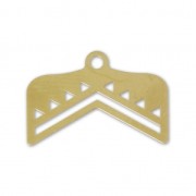 Terminator for bead-weaving designed by Perles & Co 18 mm fine fine Gold plated x1|raw }}