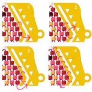 Terminator for bead-weaving designed by Perles & Co 18 mm fine fine Gold plated x1