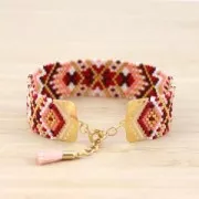 Terminator for bead-weaving designed by Perles & Co 17 mm Rose Gold Tone x1