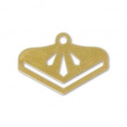 Terminator for bead-weaving designed by Perles & Co 18 mm fine fine Gold plated x1|raw }}