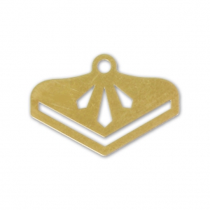 Terminator for bead-weaving designed by Perles & Co 18 mm fine fine Gold plated x1