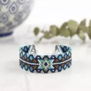 Terminator for bead-weaving designed by Perles & Co 18 mm fine fine Gold plated x1