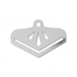 Terminator for bead-weaving designed by Perles & Co 17 mm Silver Tone x1