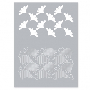 Silk Screen Graine Créative for Polymer Clay 114x153 mm - Wax Pattern