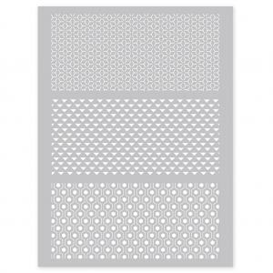 Silk Screen Graine Créative for Polymer Clay 114x153 mm- Graphic Pattern