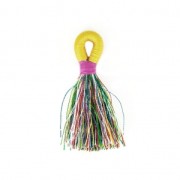 Long nylon tassel with fastener 4 cm Multicolored x1|raw }}