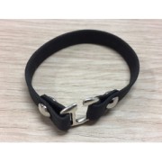 Screw-on rivet clasp 8 mm for a 10 mm lace - Antique Silver Plating x2