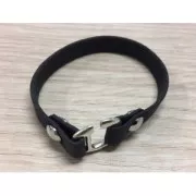 Screw-on rivet clasp 8 mm for a 10 mm lace - Antique Silver Plating x2