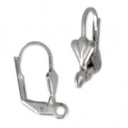 Fleur-de-lys leverback earrings 18 mm Stainless steel x4