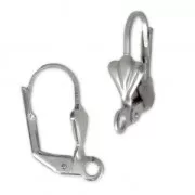 Fleur-de-lys leverback earrings 18 mm Stainless steel x4