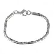 Stainless steel serpentine bracelet 17.5 cm x1